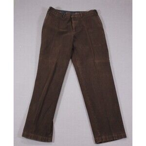 Brooks Brothers Men’s Hudson Chino Cotton Flat Front Brown Tag Sz 36X34 (34X32)
